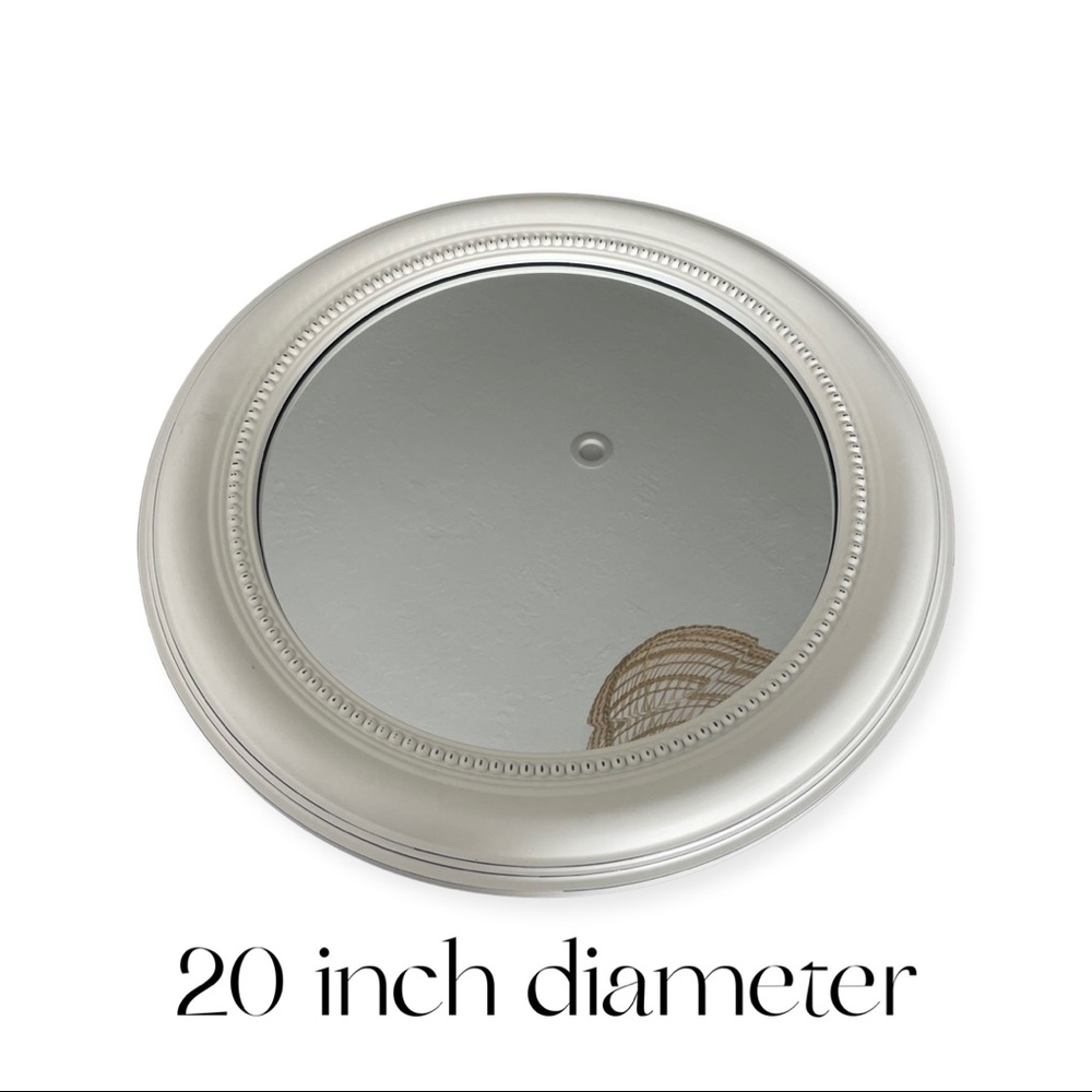 White mirror - 20in diameter
